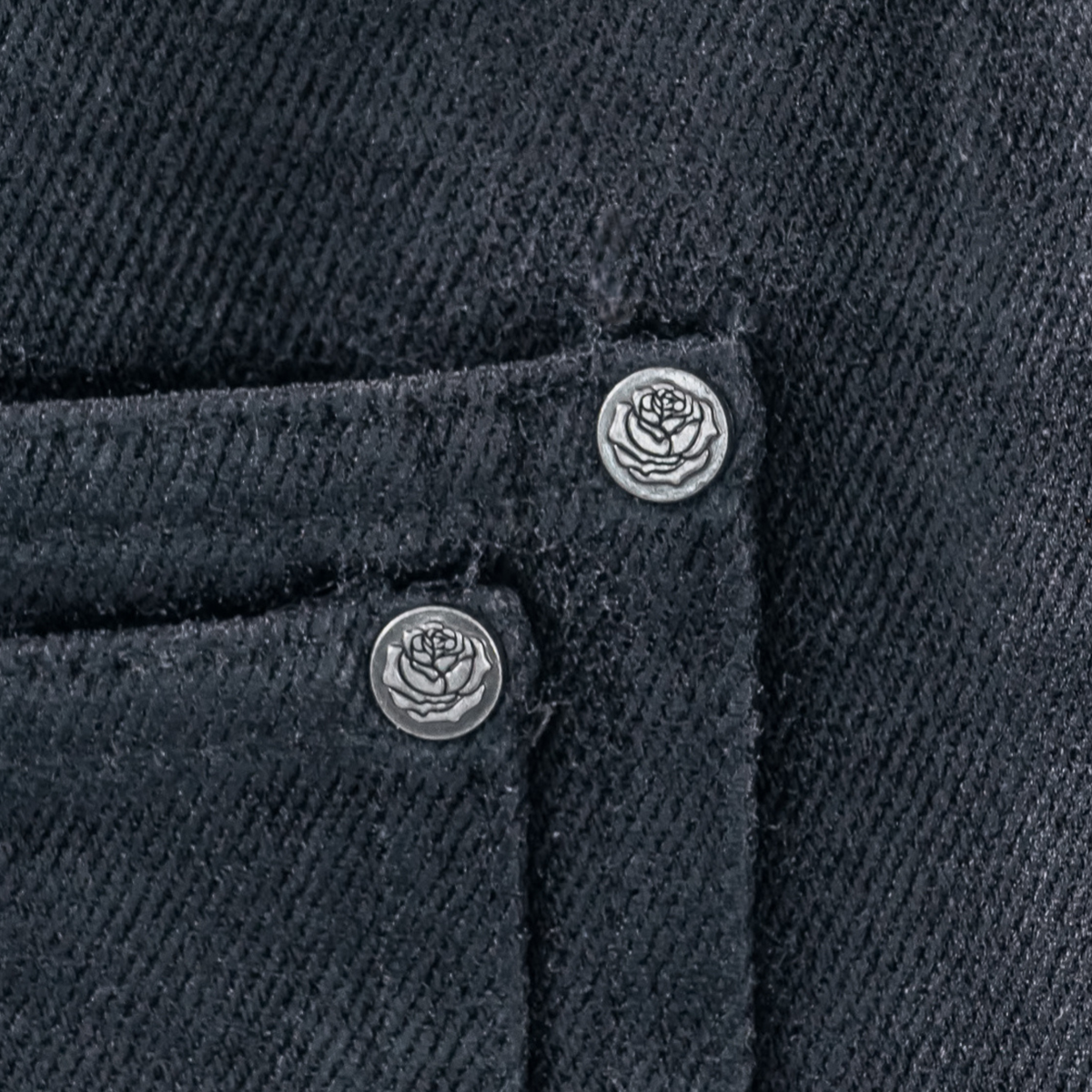 ‘COAL’ WAXED BOOTCUT DENIM