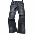‘COAL’ WAXED BOOTCUT DENIM