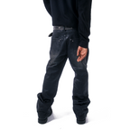 ‘COAL’ WAXED BOOTCUT DENIM