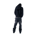 ‘COAL’ WAXED BOOTCUT DENIM
