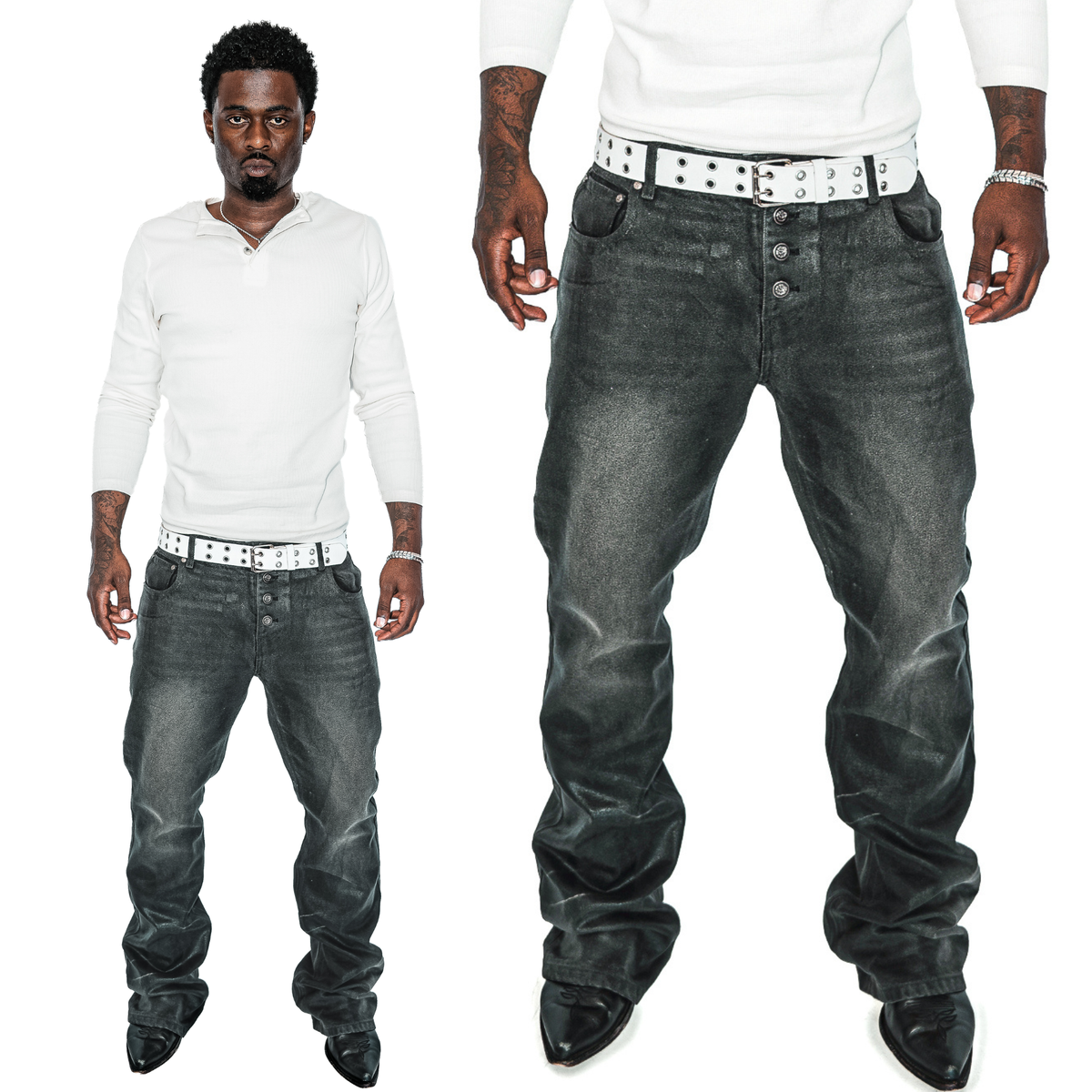 COAL WAXED BOOTCUT DENIM