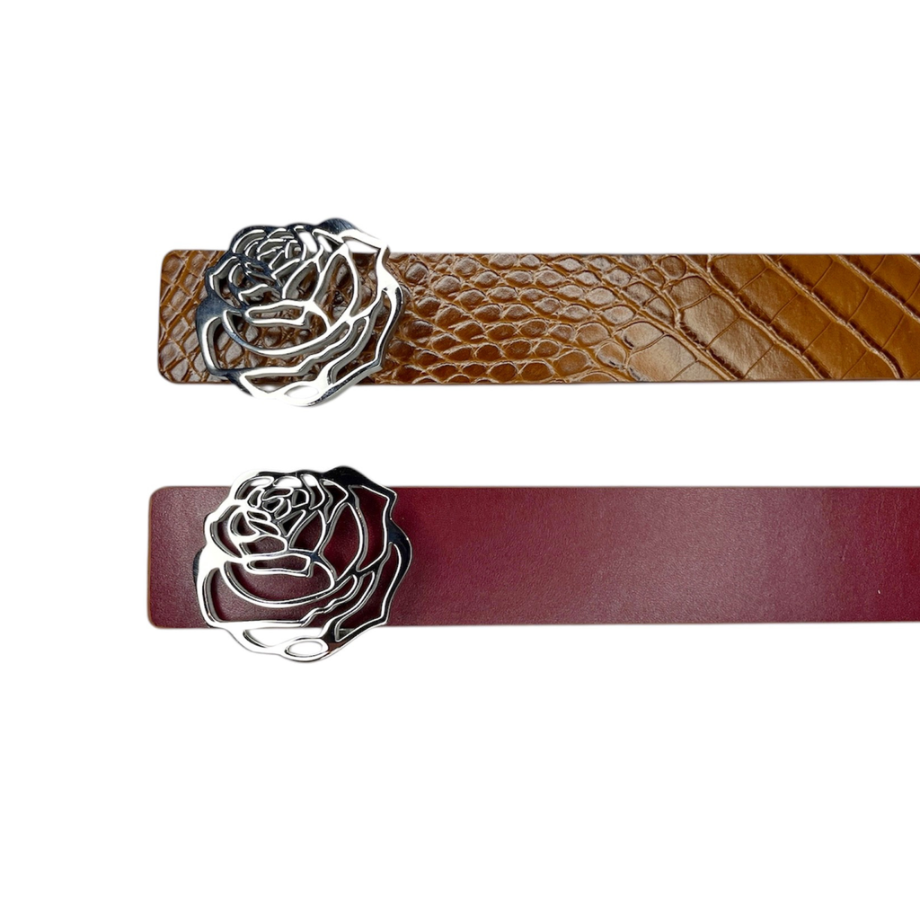 PLG REVERSIBLE BELT *BROWN/RED*